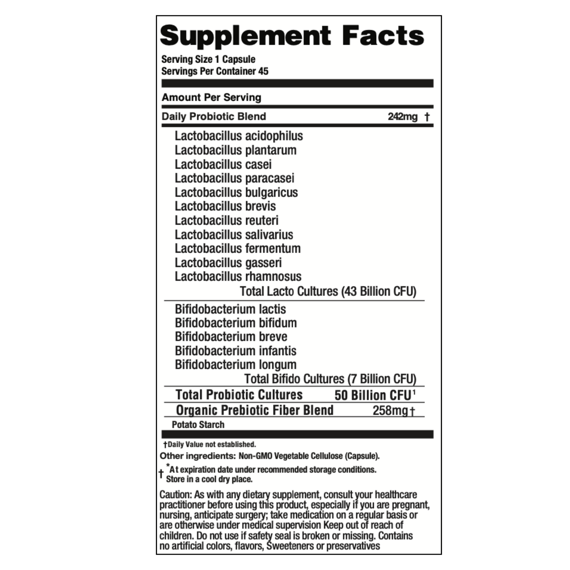 Code of Cultures Men's Formula 50B Whole Food Probiotics